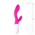 Easytoys Lily - rabbitvibrator med klitorisstimulans - silikon rosa