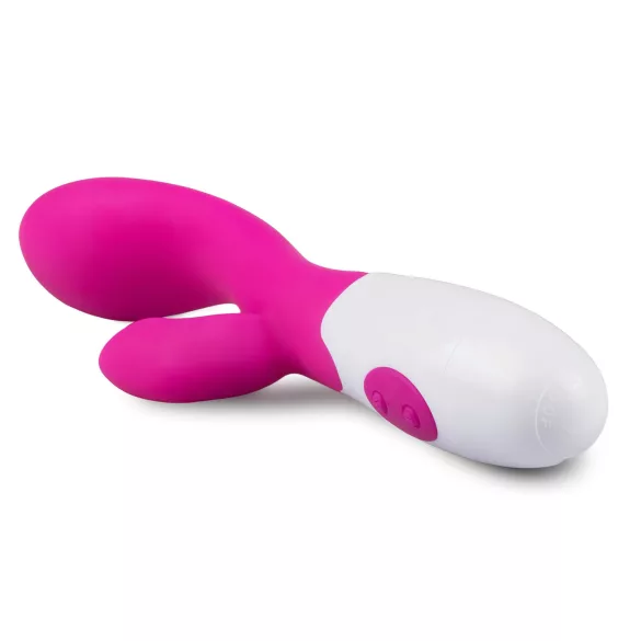 Easytoys Lily - rabbitvibrator med klitorisstimulans - silikon rosa
