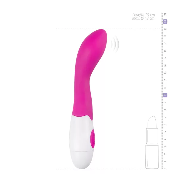 Easytoys - G-punktsvibrator - böjd silikon - rosa