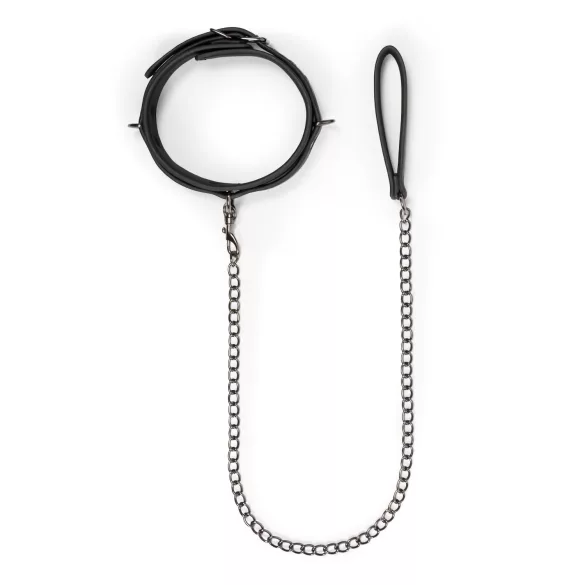 Easytoys - halsband med koppel - svart