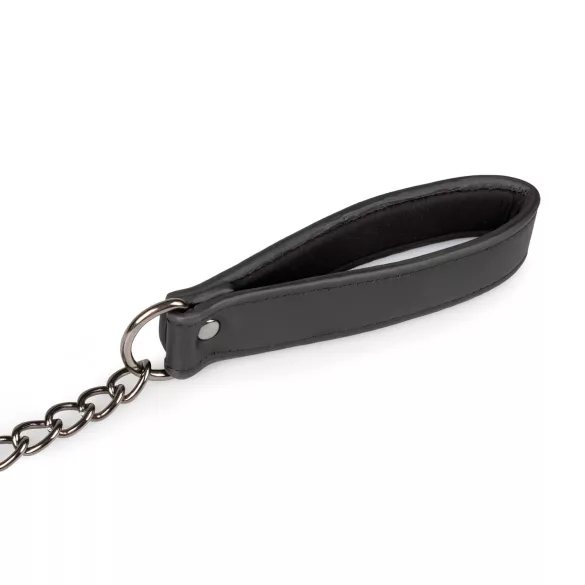 Easytoys - halsband med koppel - svart