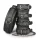 Easytoys - halsband hand- och fotbojor set - svart