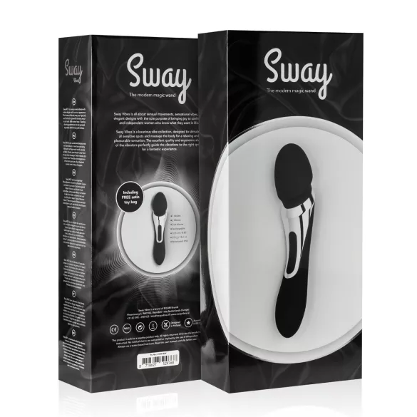 Sway No.1 - massagevibrator 2-i-1 uppladdningsbar svart