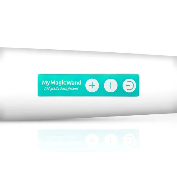 MyMagicWand - massagevibrator med stark motor - vit/turkos