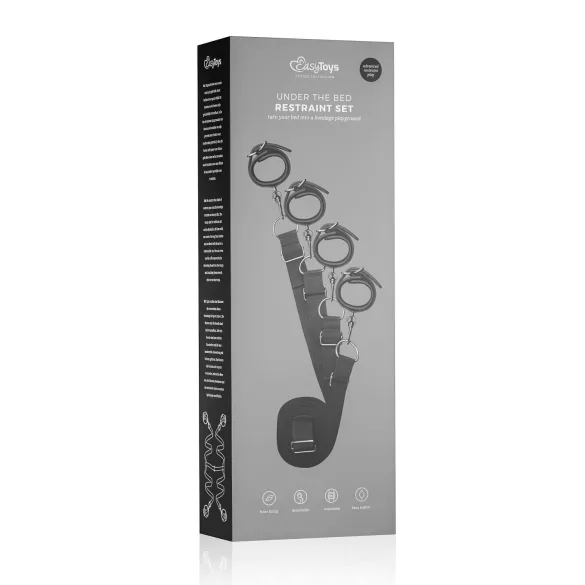 Easytoys - sängfästeset - hand- och fotbojor - svart