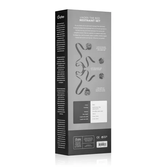 Easytoys - sängfästeset - hand- och fotbojor - svart