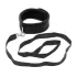 Rimba Soft - halsband med koppel - mjuk svart