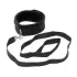 Rimba Soft - halsband med koppel - mjuk svart