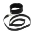 Rimba Soft - halsband med koppel - mjuk svart