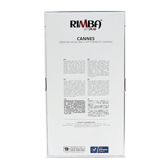 Rimba - vibrerande ägg med fjärrkontroll - uppladdningsbar - lila