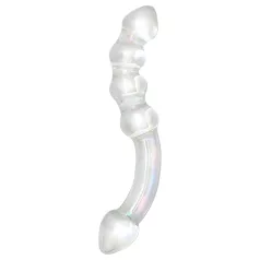 Rimba Xena - dubbel dildo i glas - transparent