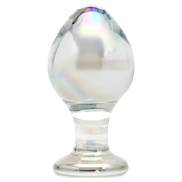 Rimba Zelda - konisk analplugg i glas (genomskinlig)