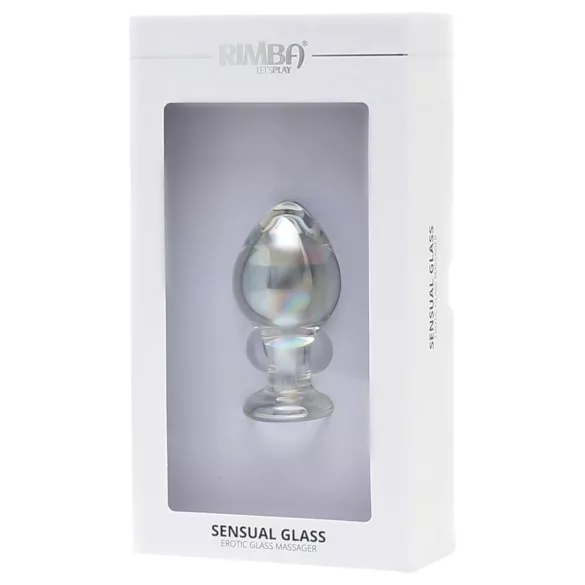 Rimba Zelda - konisk analplugg i glas (genomskinlig)