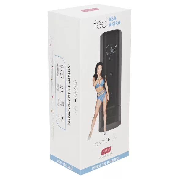 Kiiroo Onyx+ Asa Akira Experience - interaktiv masturbator - svart