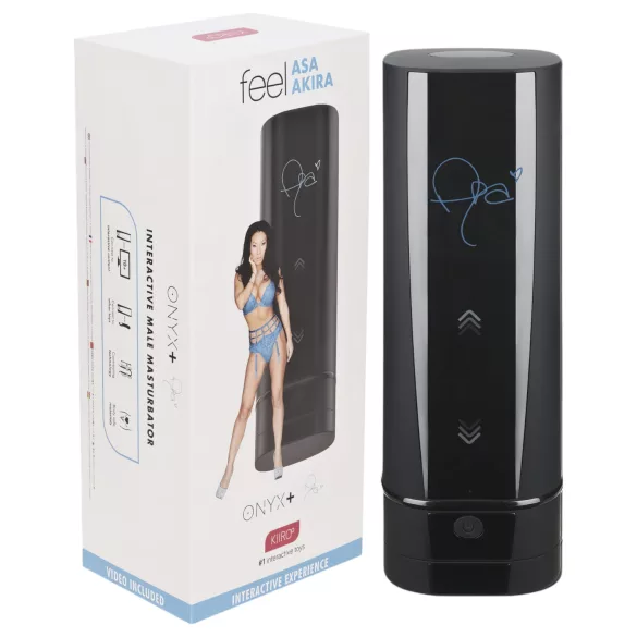 Kiiroo Onyx+ Asa Akira Experience - interaktiv masturbator - svart