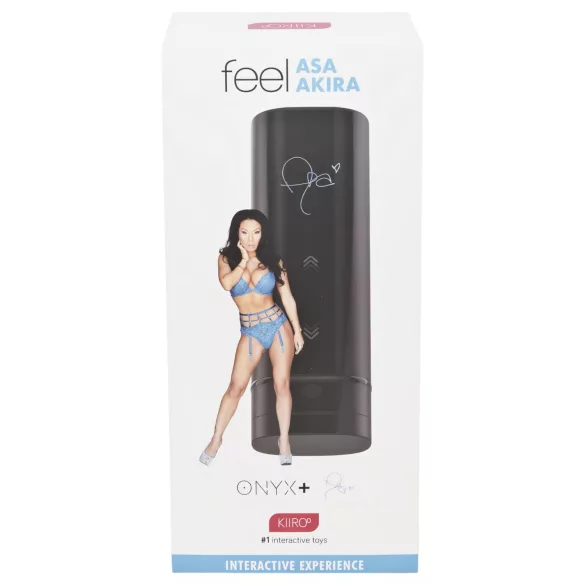 Kiiroo Onyx+ Asa Akira Experience - interaktiv masturbator - svart