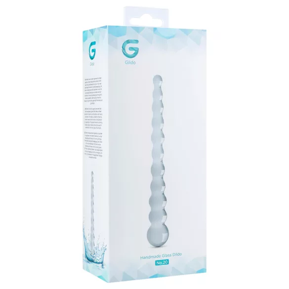 Gildo Glass No. 20 - glaspärldildo - transparent