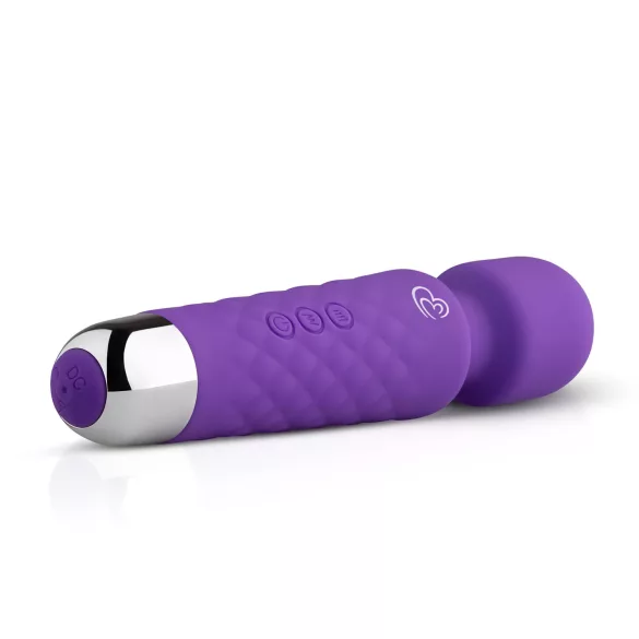 EasyToys - mini wand vibrator - uppladdningsbar massage lila