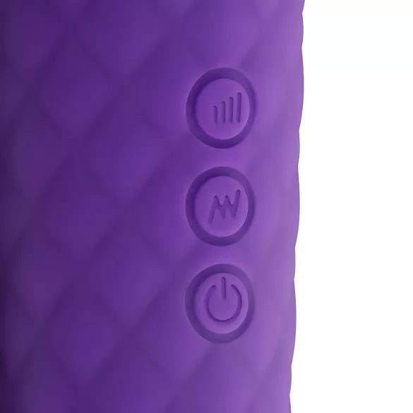 EasyToys - mini wand vibrator - uppladdningsbar massage lila