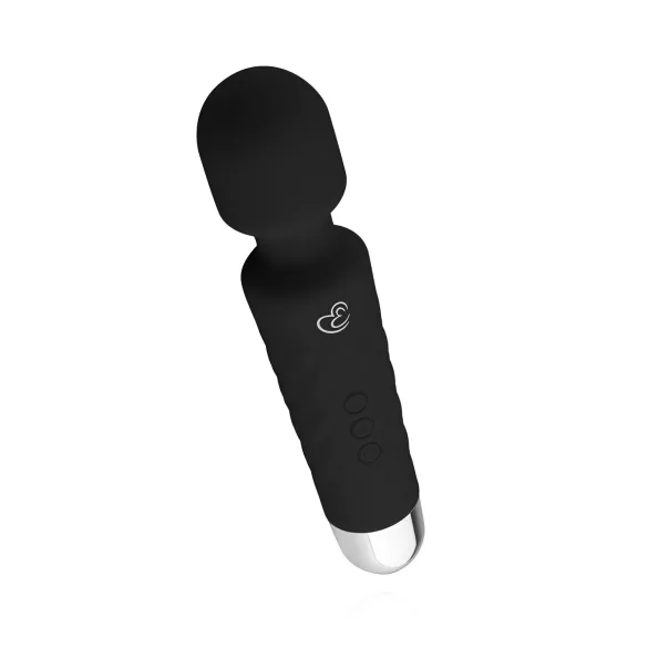 EasyToys - mini wand vibrator - uppladdningsbar massör - svart