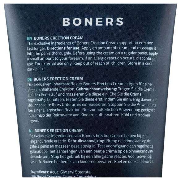 Boners - erektionskräm för män - stimulerande - 100 ml