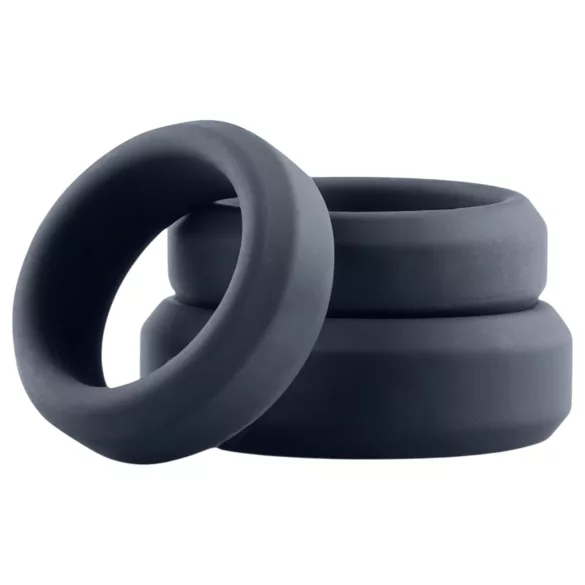 Boners - penisring set - silikon - 3-pack - grå