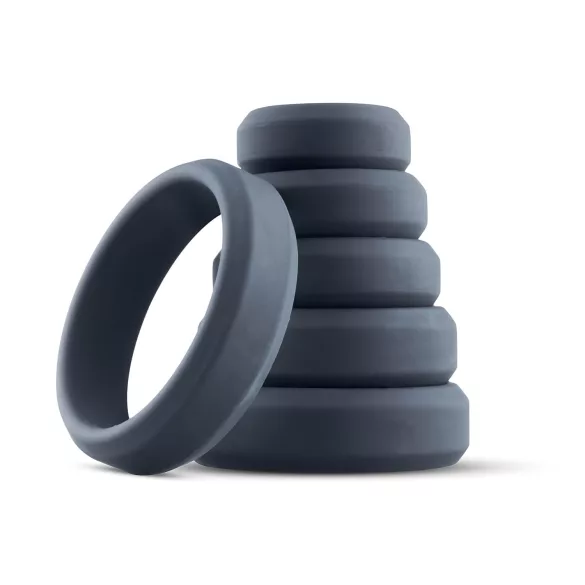 Boners - penisring set - silikon - 6-pack - grå