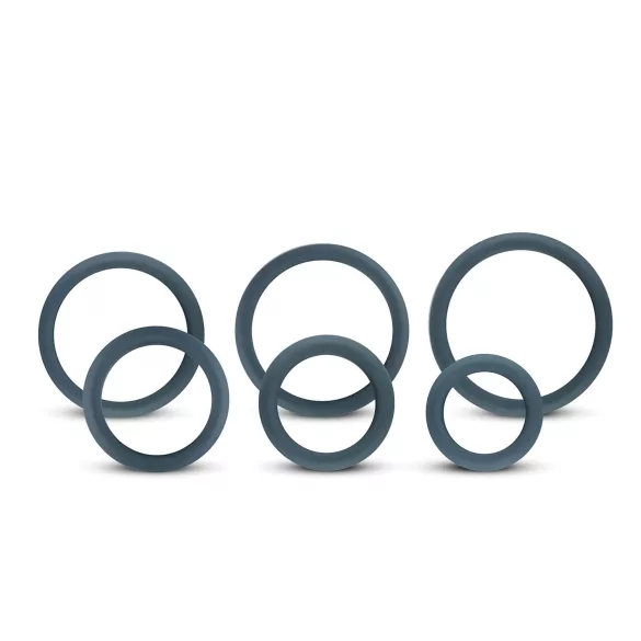 Boners - penisring set - silikon - 6-pack - grå