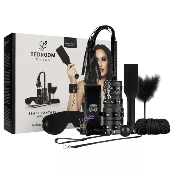 Secret Pleasure Chest - BDSM kit för avancerade - 14 delar - svart
