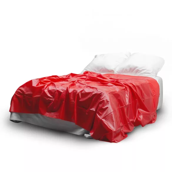 Easytoys - lakan i lack - 180x230cm - röd