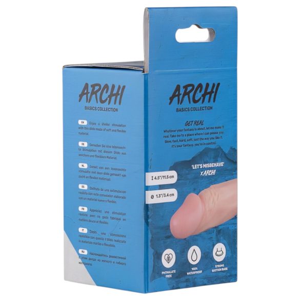 Real Fantasy Archi - realistisk dildo - 11,5 cm - hudfärgad