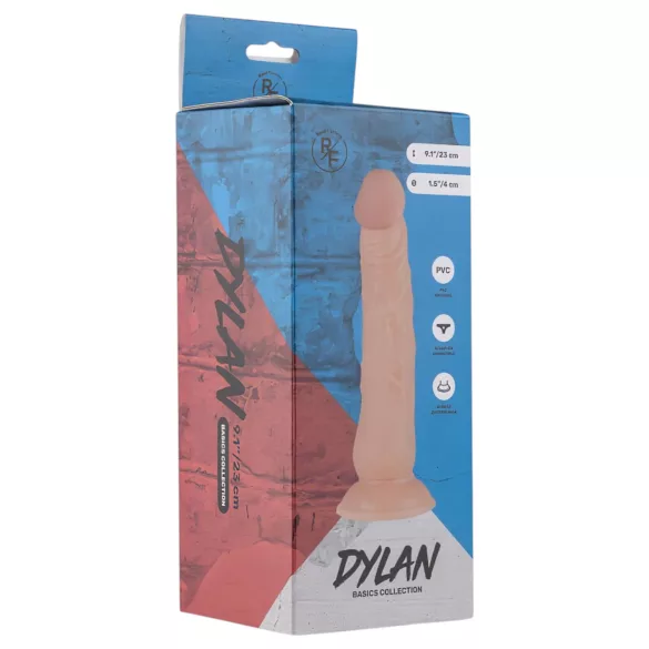 Real Fantasy Dylan - realistisk dildo - 23cm - naturfärg