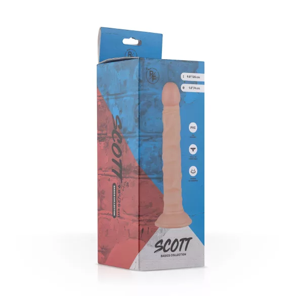 Real Fantasy Scott - realistisk dildo - 25cm - naturfärg