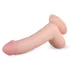 Real Fantasy Cliff - realistisk dildo med pung - 22cm - hudfärgad