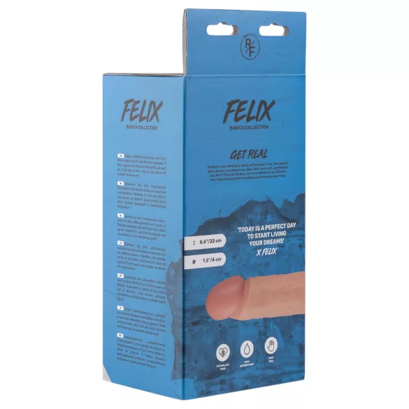 Real Fantasy Felix - dildo med pung - realistisk - 22 cm - naturfärg