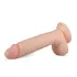 Real Fantasy Glynn - realistisk dildo med pung - 25 cm - natur