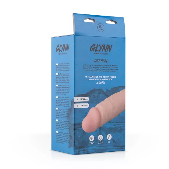 Real Fantasy Glynn - realistisk dildo med pung - 25 cm - natur