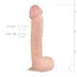 Real Fantasy Lexon - dildo med pung - realistisk - 33cm - natur