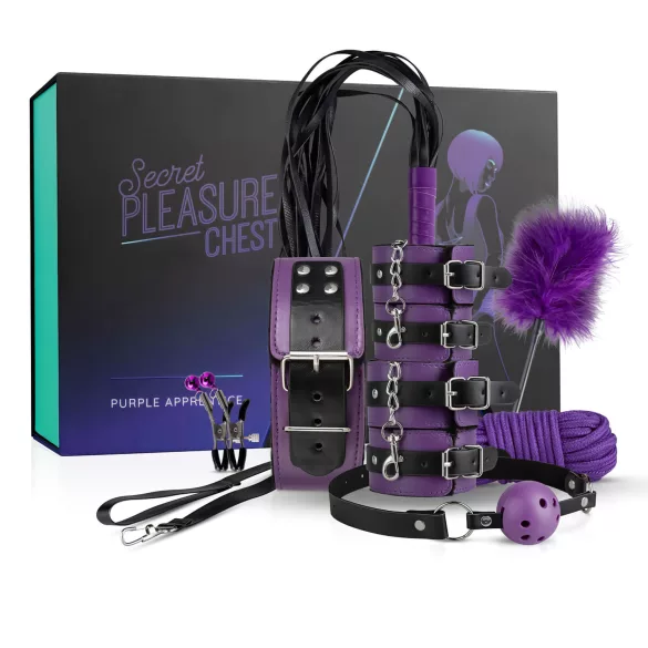 Secret Pleasure Chest - avancerat BDSM-set - 14 delar