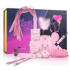 Secret Pleasure Chest - avancerat BDSM-kit - 14 delar - rosa