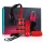 Secret Pleasure Chest - avancerat BDSM-set - 10 delar - röd