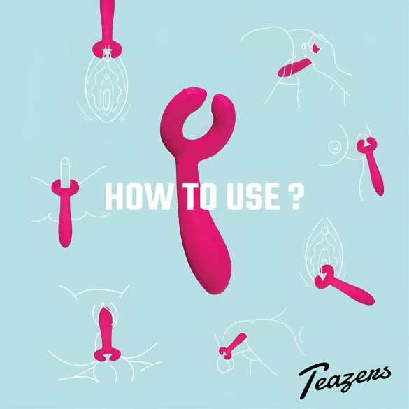Easytoys Couple - parvibrator - uppladdningsbar, vattentät - rosa
