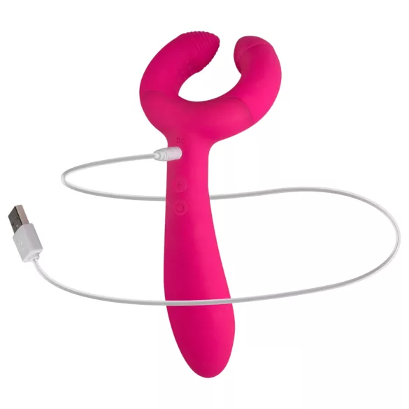Easytoys Couple - parvibrator - uppladdningsbar, vattentät - rosa