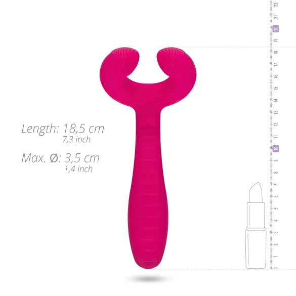Easytoys Couple - parvibrator - uppladdningsbar, vattentät - rosa