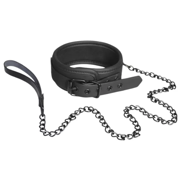 Blaze - halsband och koppel - svart