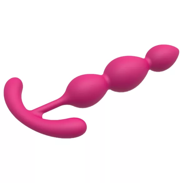 Cheeky Love - analplugg med pärlor för nybörjare (rosa)