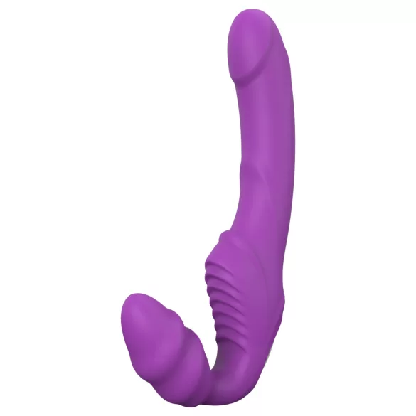 Dreamtoys Essentials - strapplös strap-on‑vibrator (lila)
