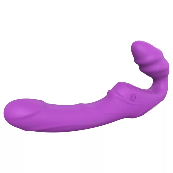 Dreamtoys Essentials - strapplös strap-on‑vibrator (lila)
