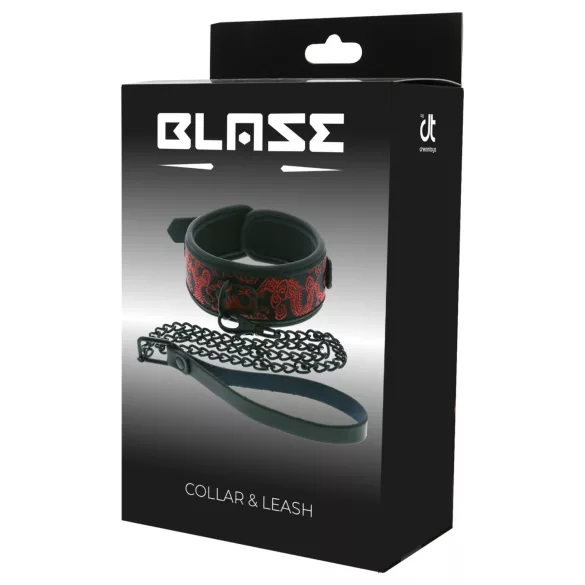 Dreamtoys Blaze - halsbands- och koppelset (röd)