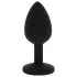 All time Favorites - analplugg med lila sten - silikon - svart
